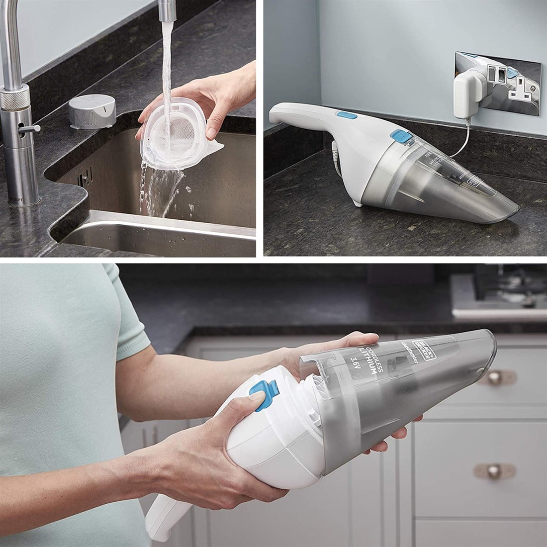 Black&Decker 3,6V Şarjlı El Süpürgesi - NVC115JL-QW