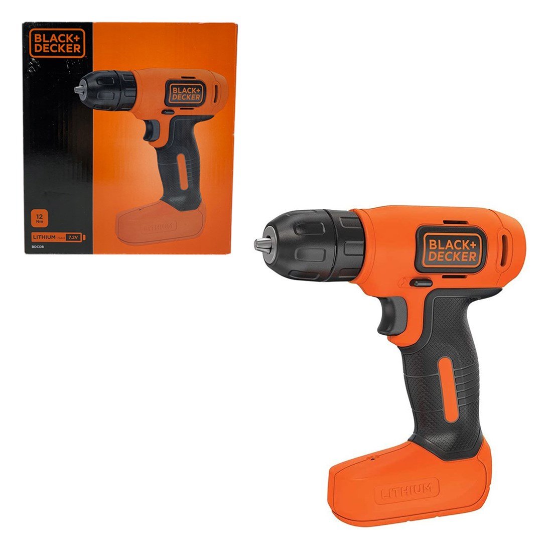 Black&Decker BDCD8-QW 7.2Volt/1.5Ah Li-ion Akülü Vidalama