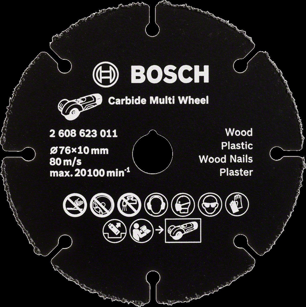 Bosch - Carbide Multi Wheel 76 mm (Çok Amaçlı Kesici) - 7Kat