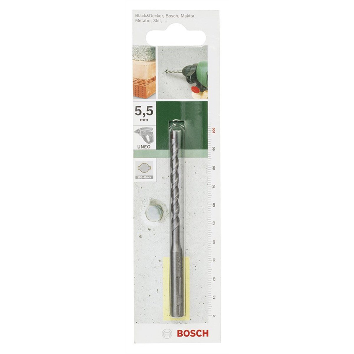 Bosch - SDS-Quick, Uneo için Beton Matkap Ucu 5,5*100 mm - 3165140480680