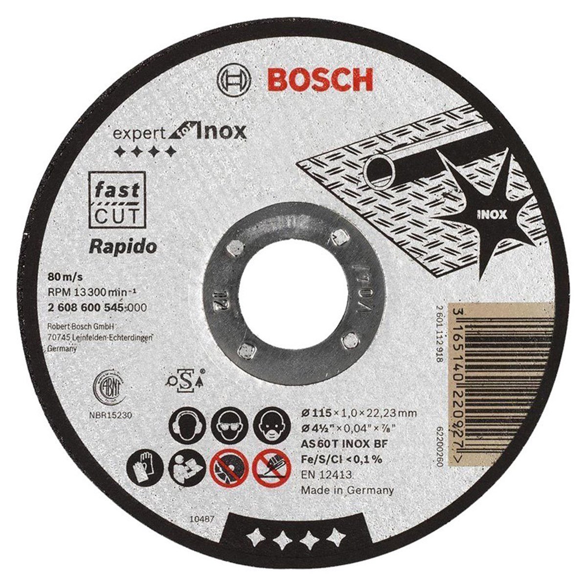 BOSCH 115*1 Expert Inox Kesici - 2608600545