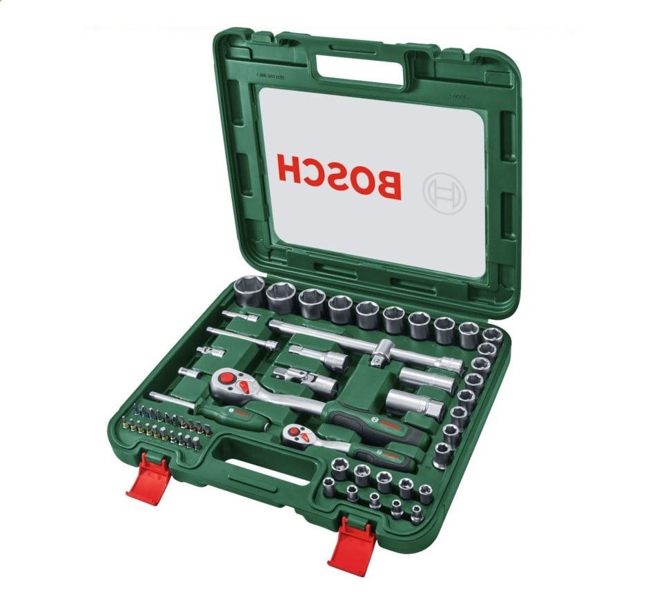 Bosch 1/4 + 1/2 60 Parça Cırcır Anahtar Seti - 1600A039J8