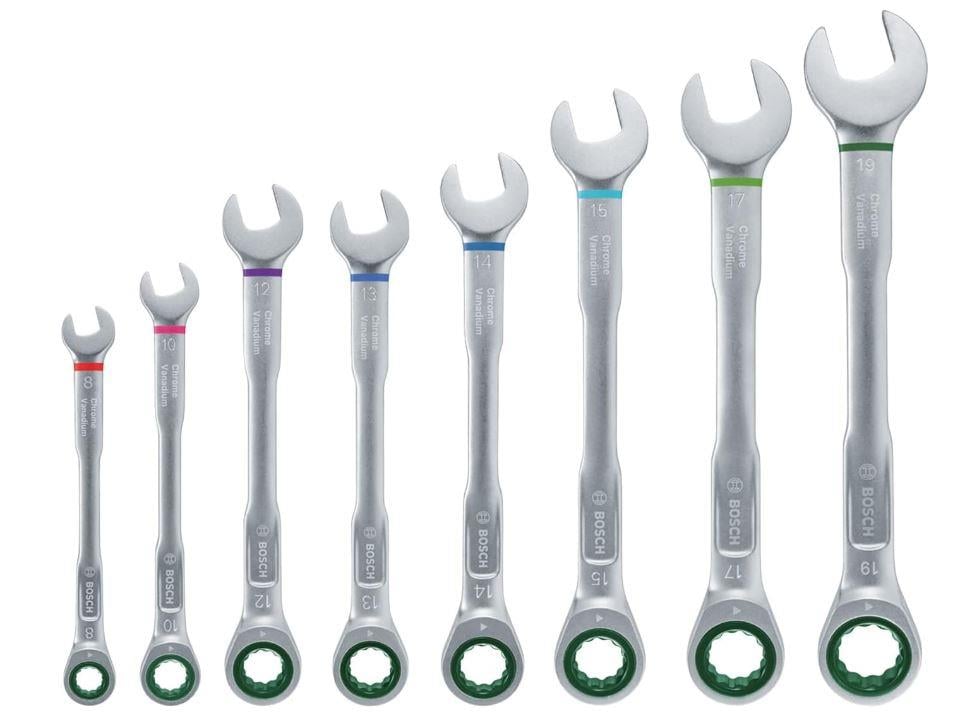 Bosch 8 Parça Cırcırlı Kombine Anahtar Seti - 1600A027PS