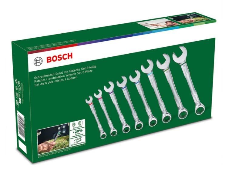 Bosch 8 Parça Cırcırlı Kombine Anahtar Seti - 1600A027PS