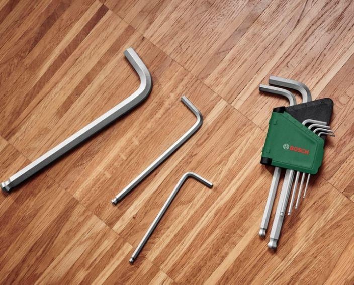 Bosch Alyan Anahtar Takımı Hex 9 Parça - 1600A02BX9