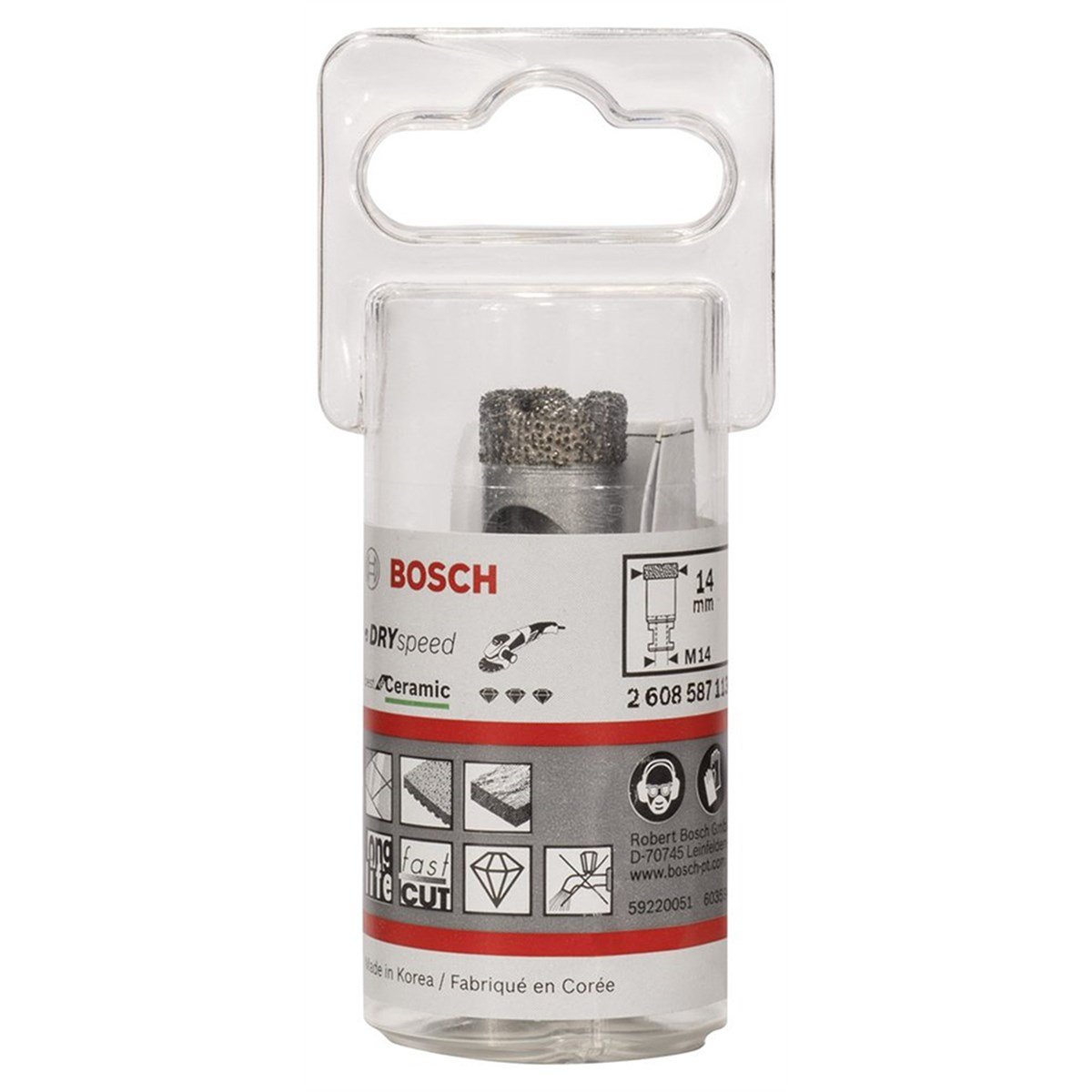 Bosch Best Serisi Taşlama İçin Seramik Kuru Elmas Delici 14*30mm - 3165140577656