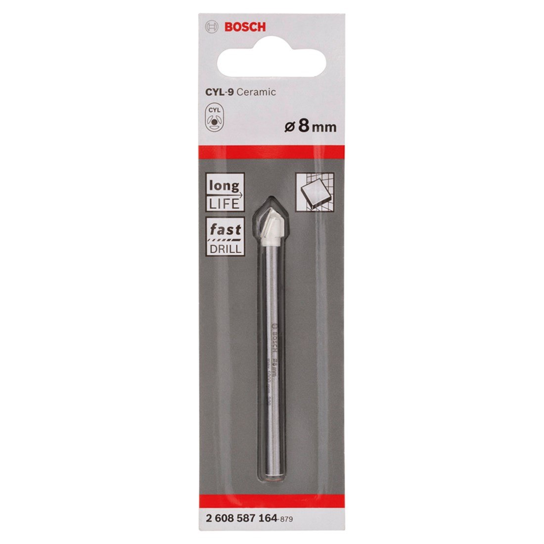 Bosch Cyl-9 Seramik Matkap Ucu 8*80mm - 2608587164