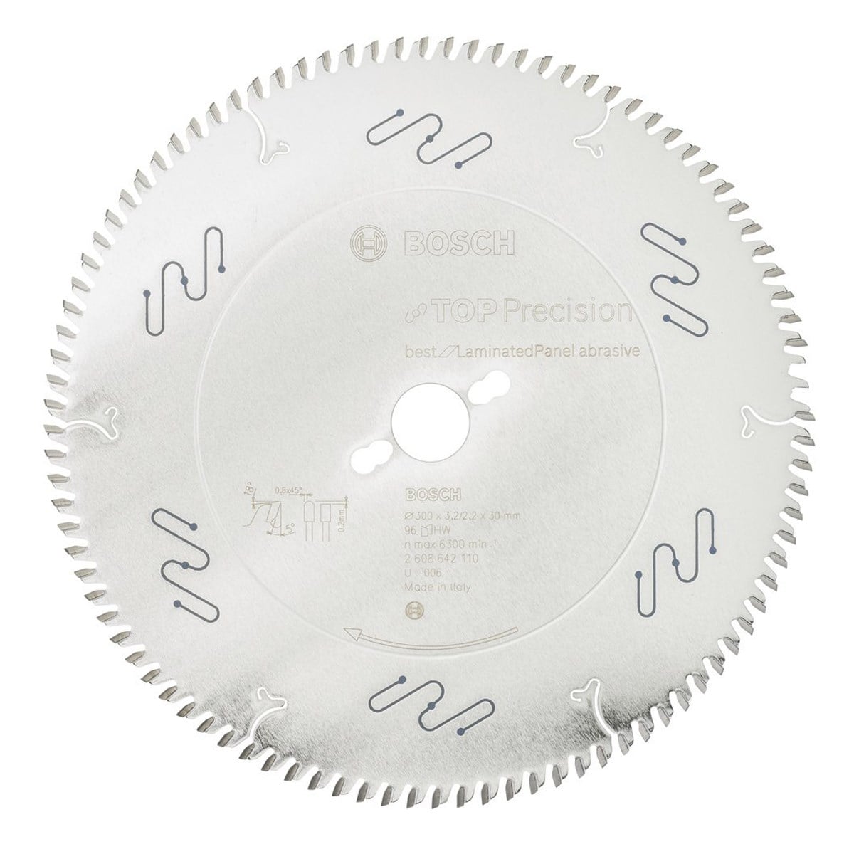 BOSCH Daire Testere Bıçağı 300*30 mm 96 D (Laminat Panel Bestfor Kesme) - 2608642110