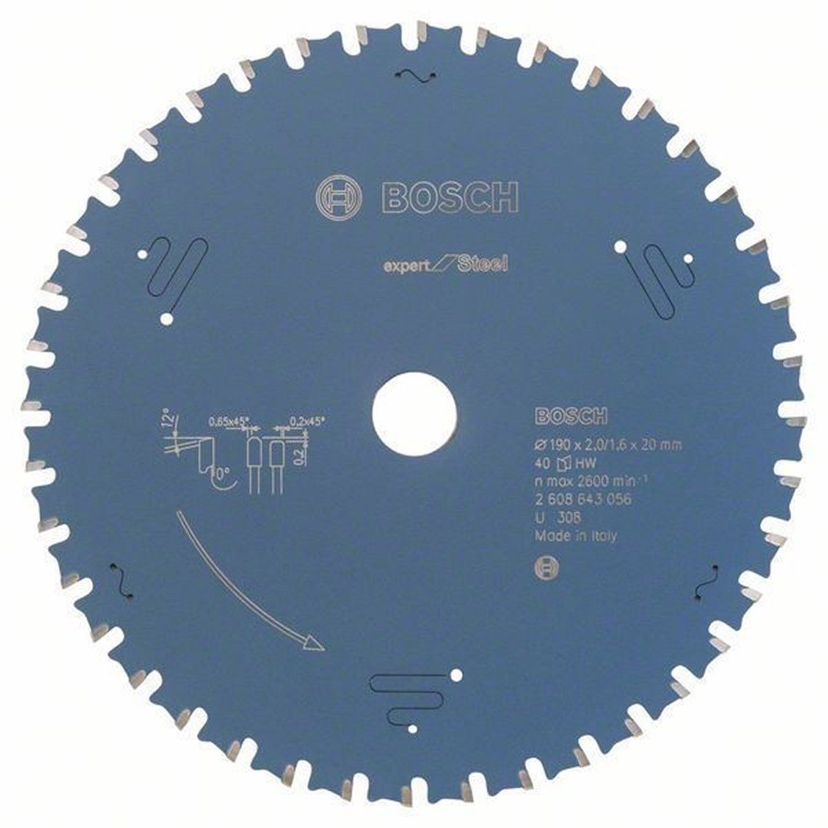 BOSCH DAİRE TESTERE BIÇAĞI EX SL H 190*20- 40DİŞ - 2608643056