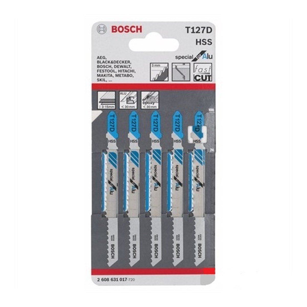 BOSCH DEKUPAJ T 127 D Special for Alu 5'li