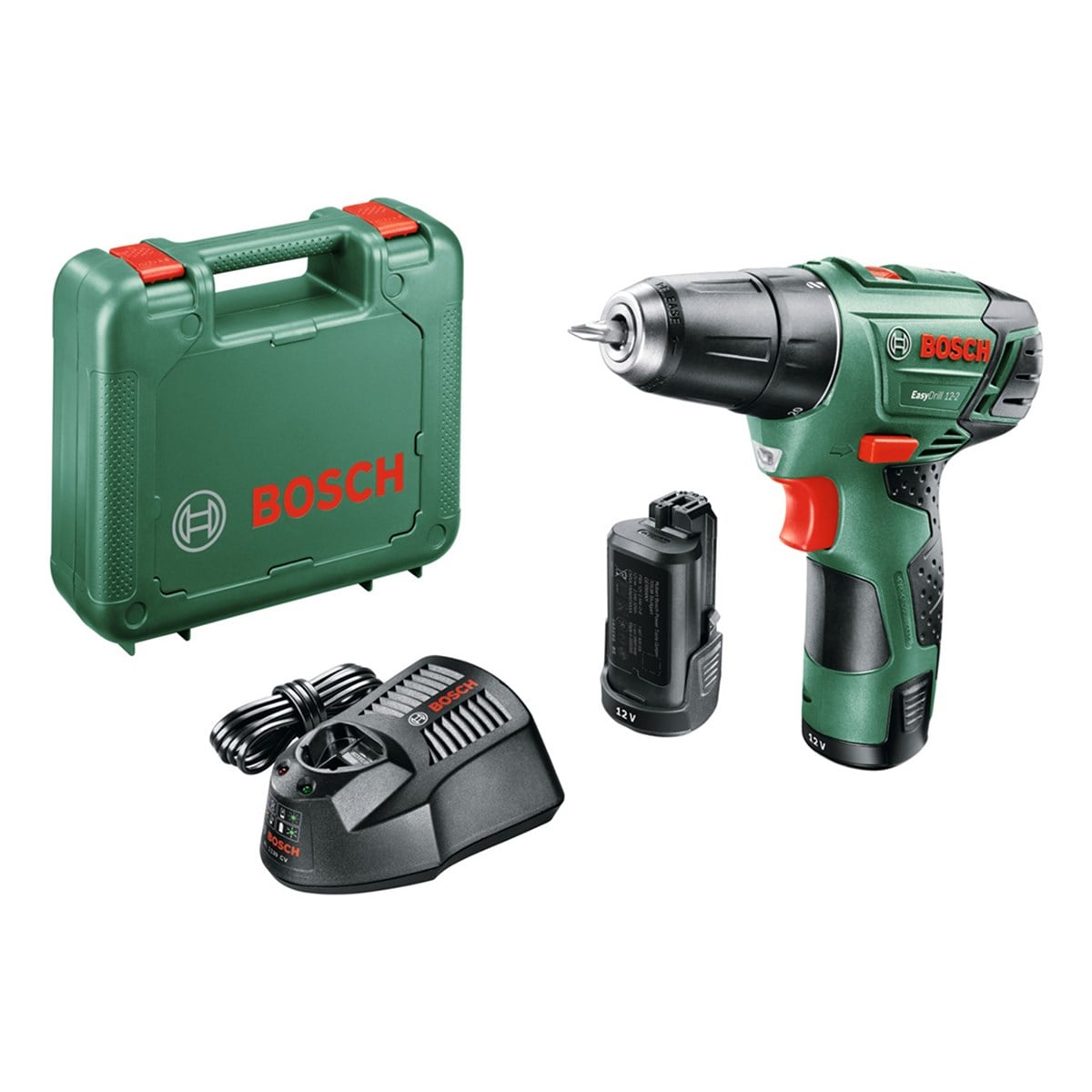Bosch EasyDrill 12-2 Çift Akülü Şarjlı Vidalama 12 Volt (2,5AH) - 060397290X