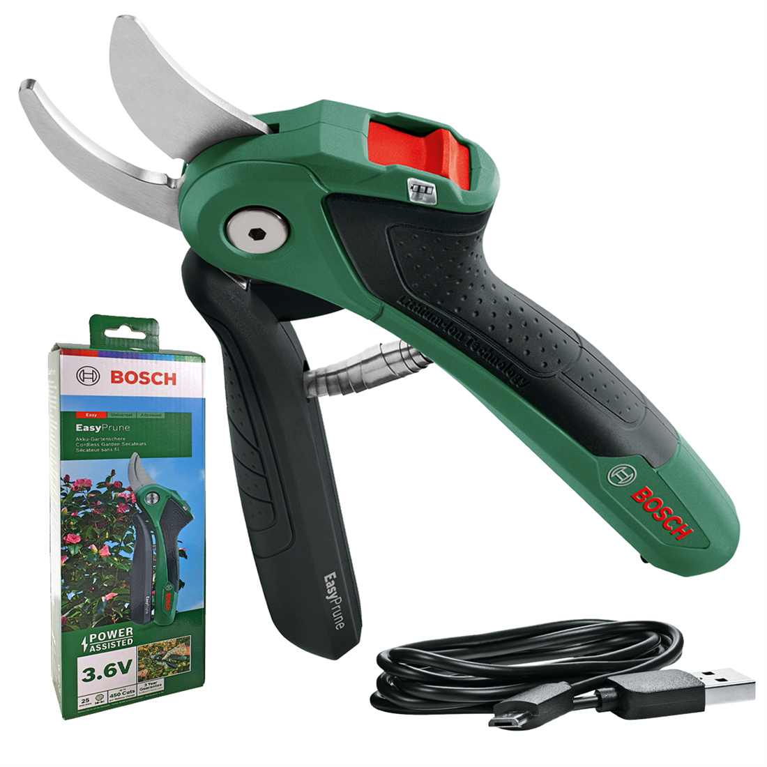 Bosch EasyPrune Budama Makası (Klasik Yeşil) - 06008B2102