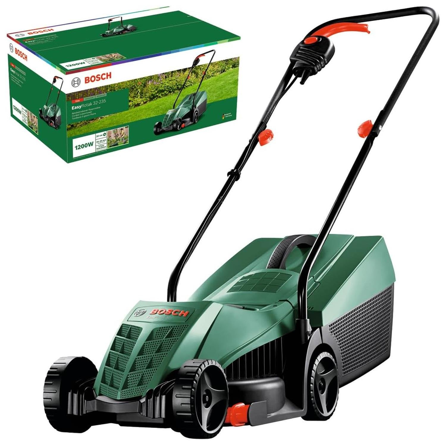 Bosch Easyrotak 32-235 Çim Biçme Makinesi + Easygrasscut 23 Kenar Kesme Makinesi + Çelik Budama Makası