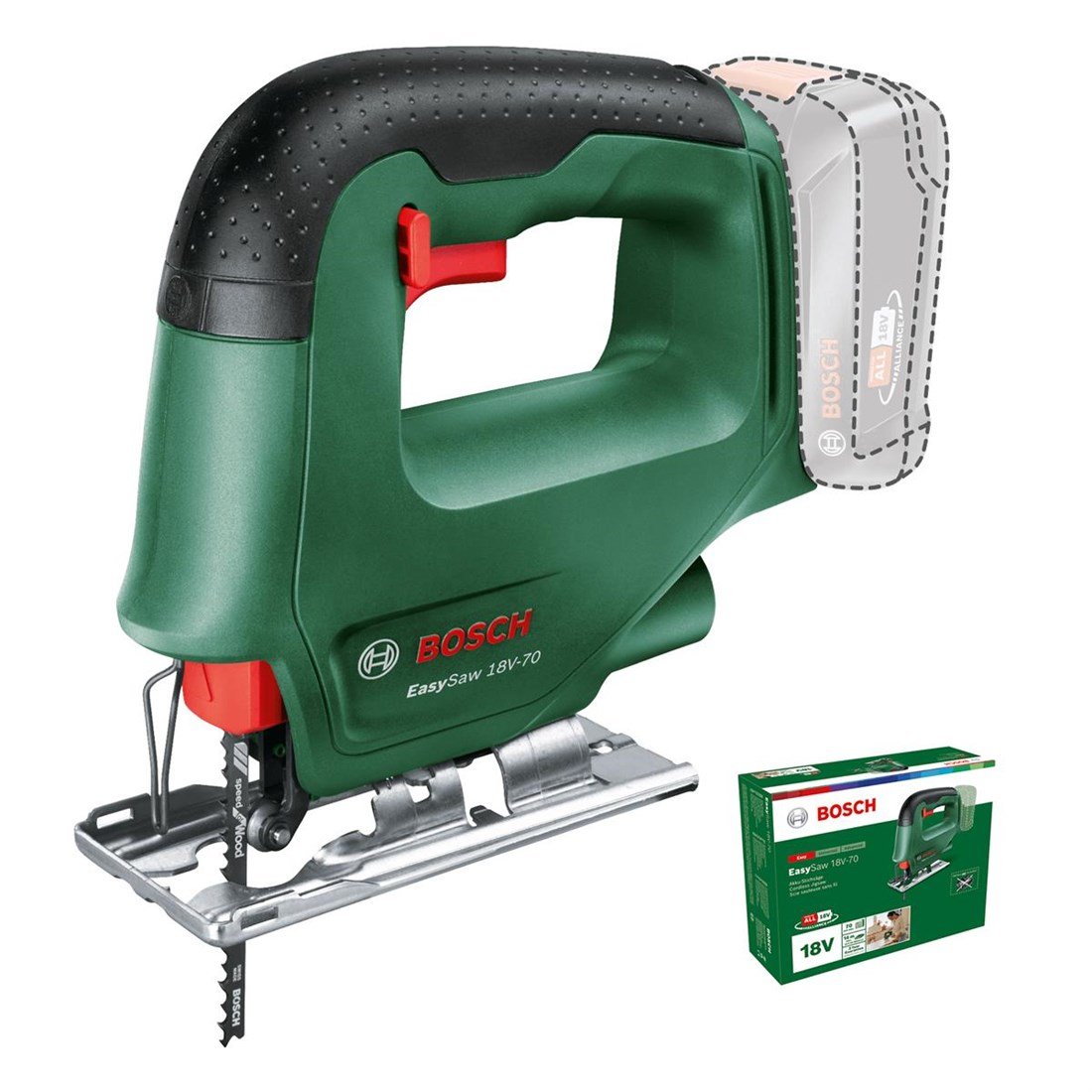 Bosch EasySaw 18V-70 Akülü Dekupaj Testeresi - 0603012000
