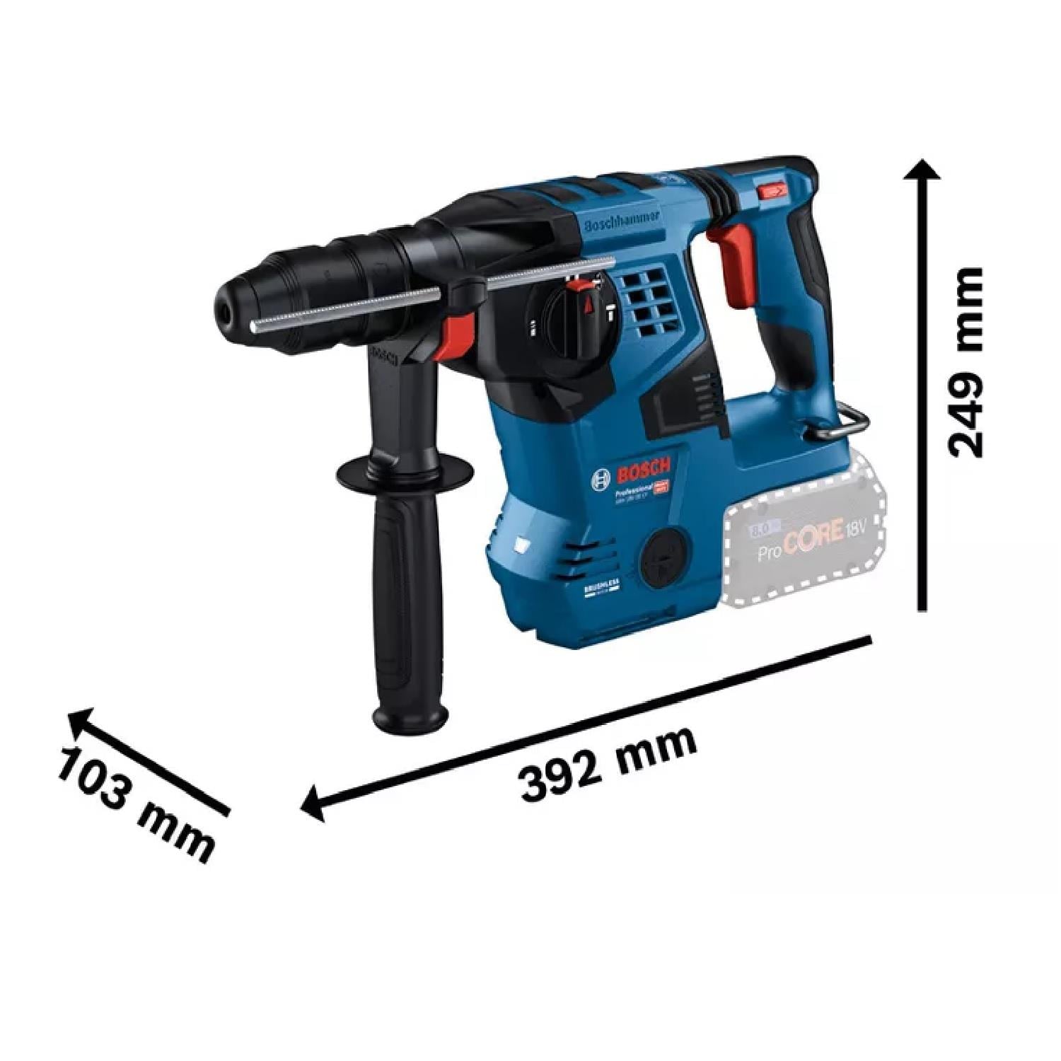Bosch GBH 18V-28 CF 2x8.0 Ah Akülü Kırıcı Delici - 0611921002