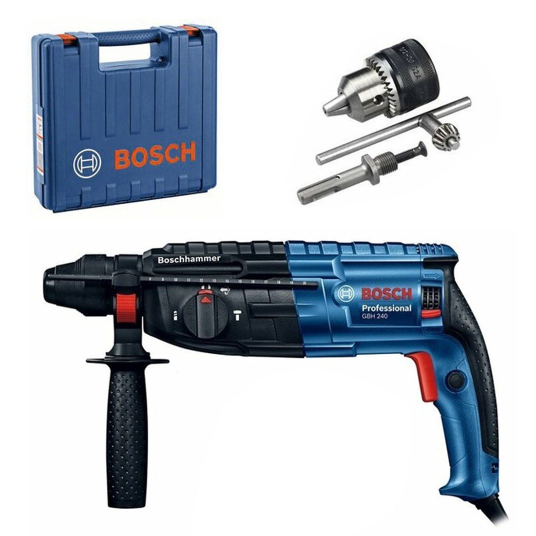 Bosch GBH 240 Kırıcı Delici (Anahtarlı Mandren Setli) - 0611272104