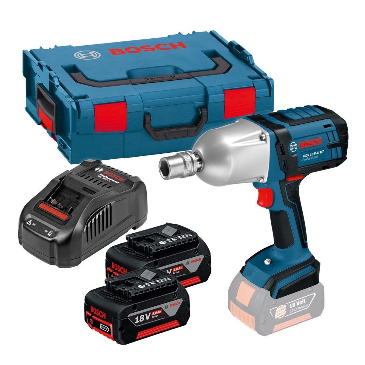 BOSCH GDS 18 V-LI HT (5Ah) Akülü Darbeli Somun Sıkma