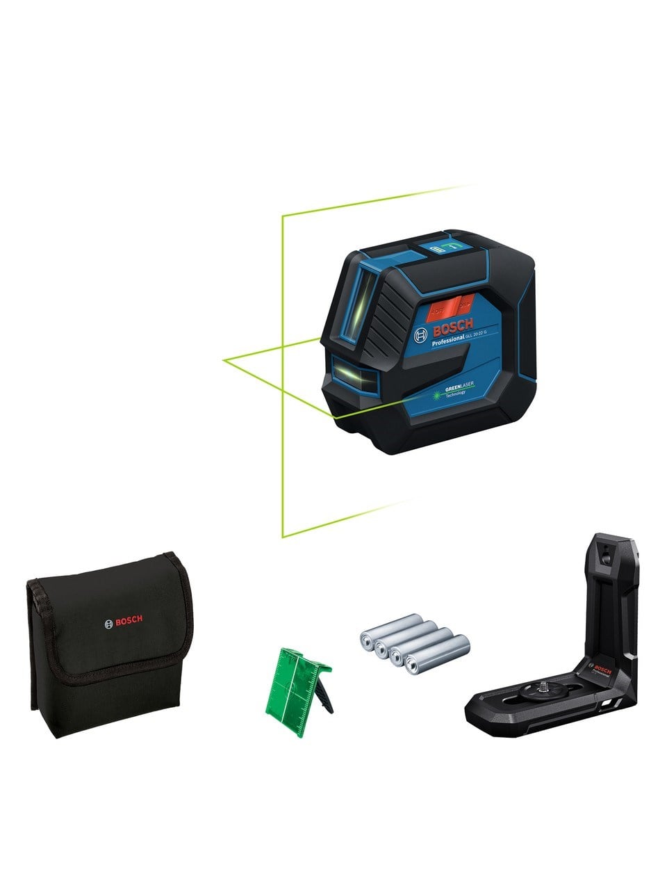 Bosch GLL 20-22 G Yeşil Çizgi Lazeri - 0601065600