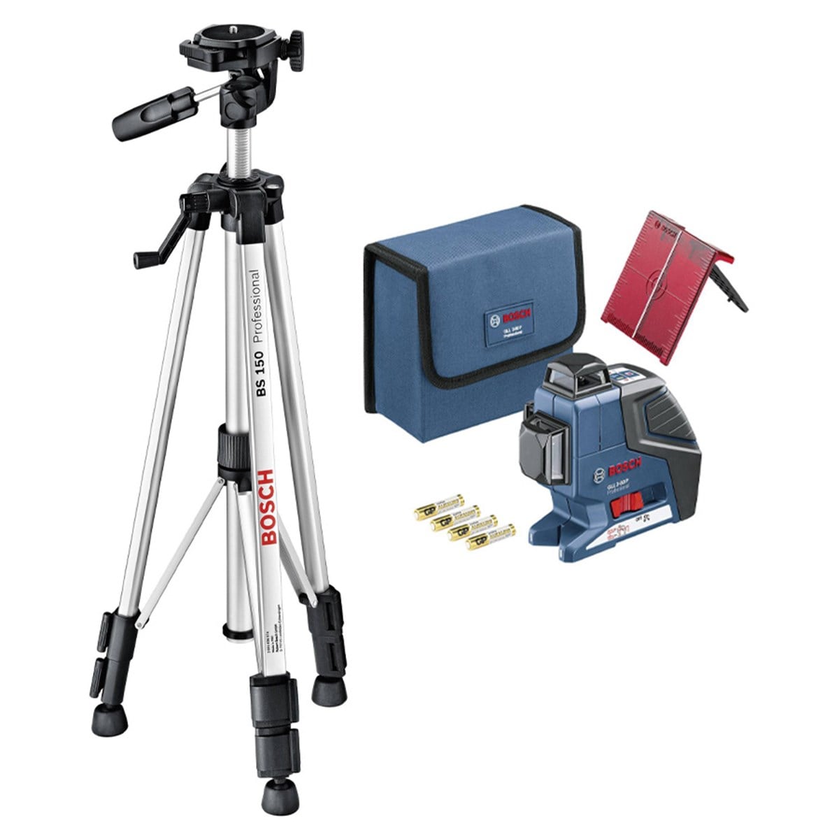 BOSCH GLL 3-80 P Lazer Terazi+BS 150 Tripot - 0601063306