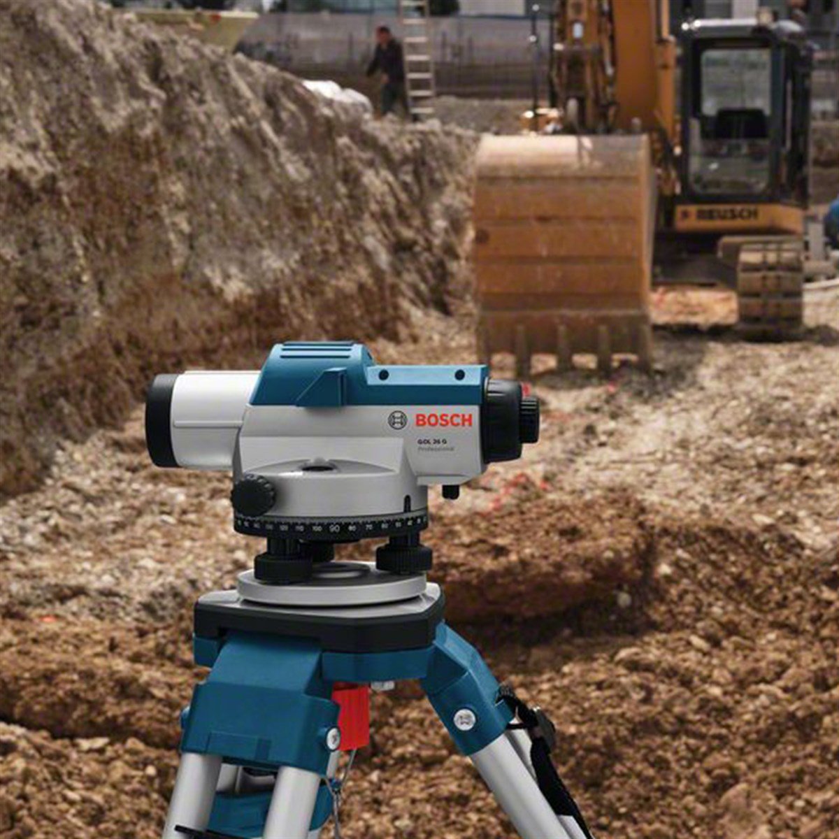 BOSCH GOL 26 D+BT 160 Tripod+GR 500 Mira 100 Metre Optik Nivelman - 0601068002