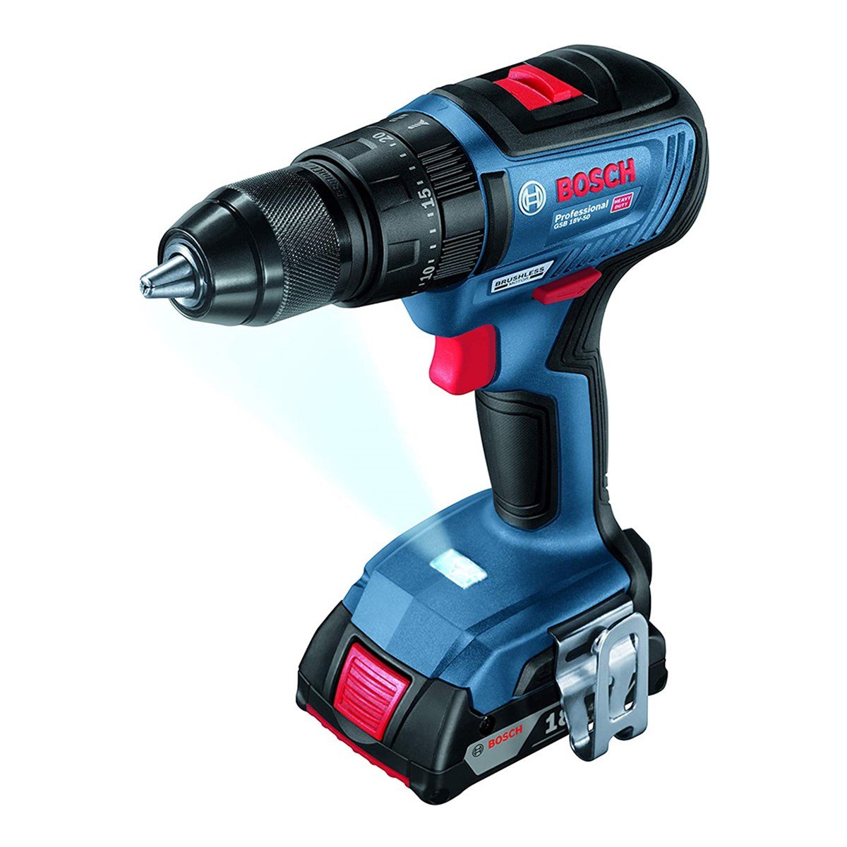 Bosch Gsb 18v-50 Akülü Darbeli Vidalama 18w 2ah - 06019h5100