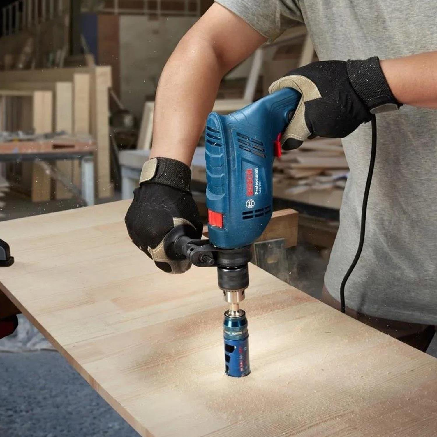 Bosch Gsb 600 Darbeli Matkap + 100 Parça Aksesuar - 06011A0321