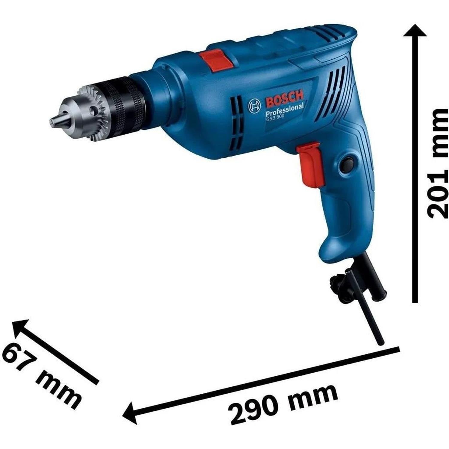 Bosch Gsb 600 Darbeli Matkap + 100 Parça Aksesuar - 06011A0321