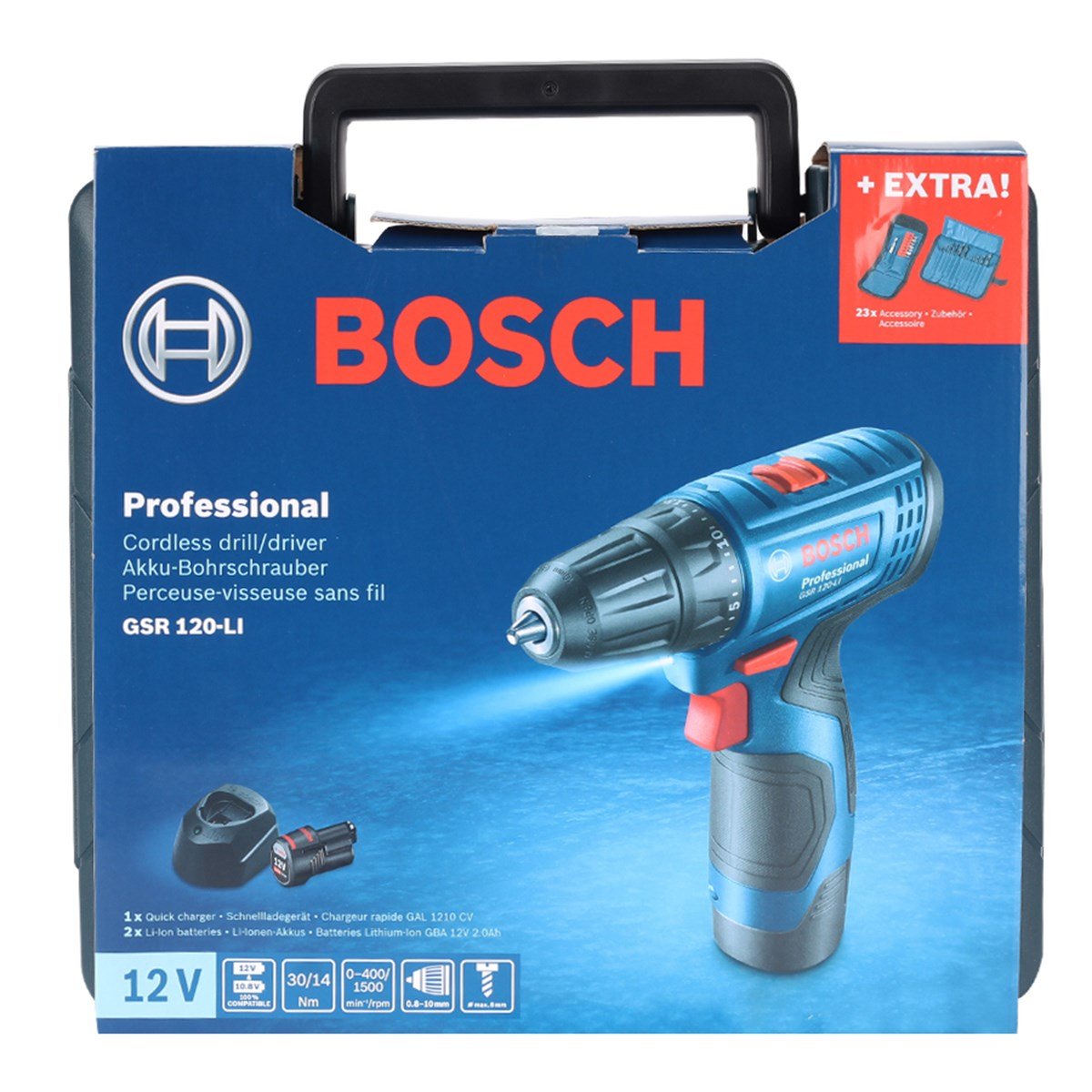 Bosch GSR 120-LI 2 AH Akülü Delme Vidalama Makinası - 06019G8002