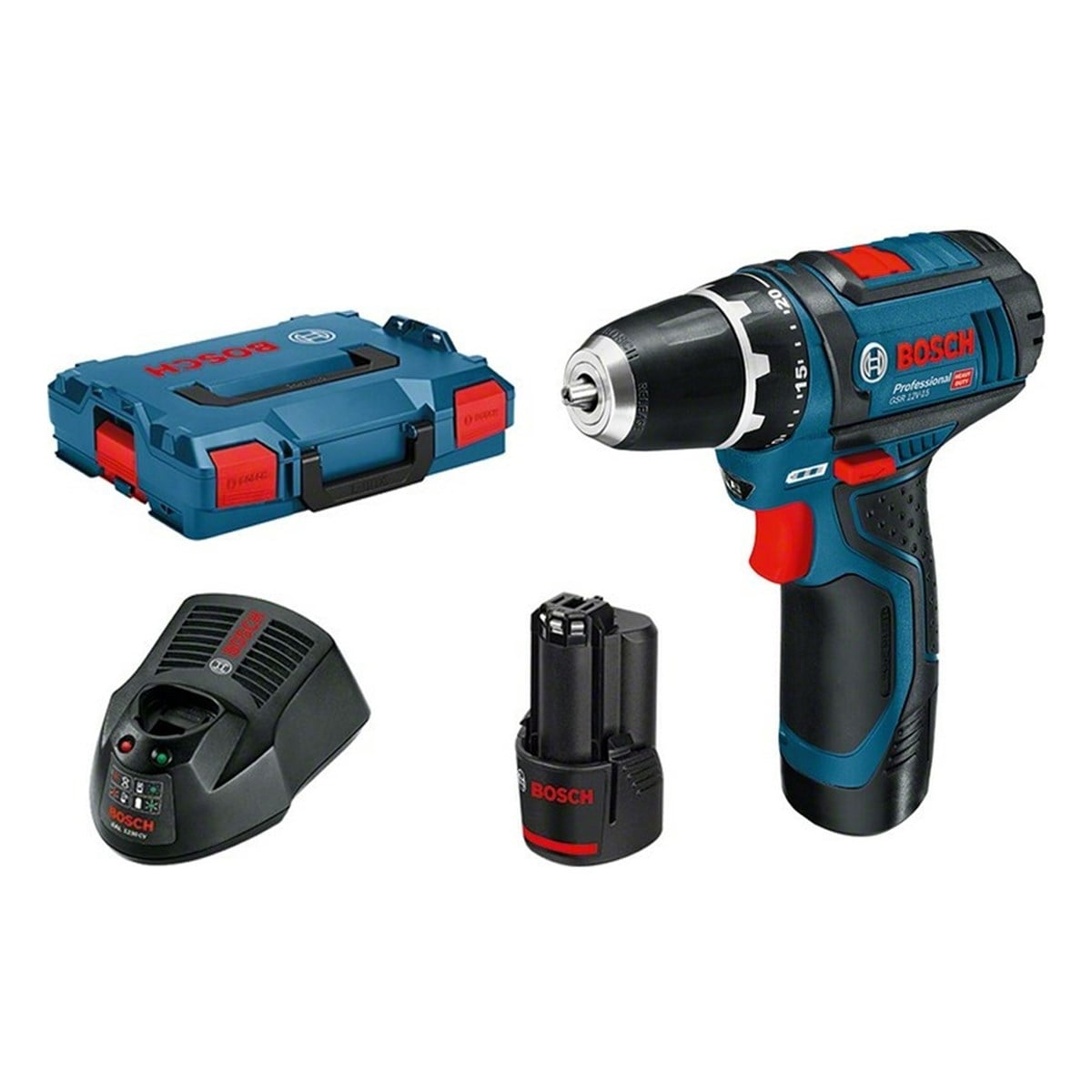 BOSCH GSR 12V-15 Akülü Delme Vidalama Makinesi L-boxx