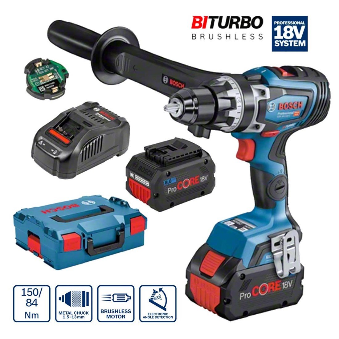 Bosch GSR 18V-150 C Akülü Delme Vidalama - 06019J5005