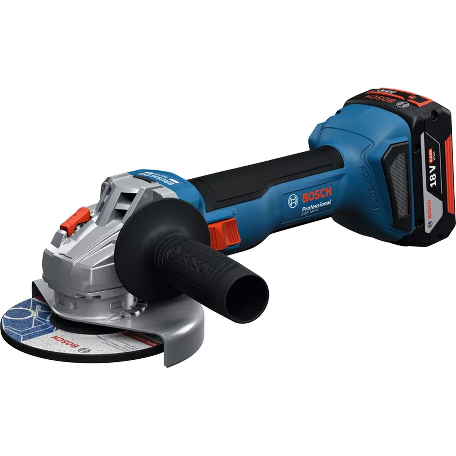 Bosch GWS 18V-8 Akülü Taşlama Makinası 4Ah 125m - 06019N9021