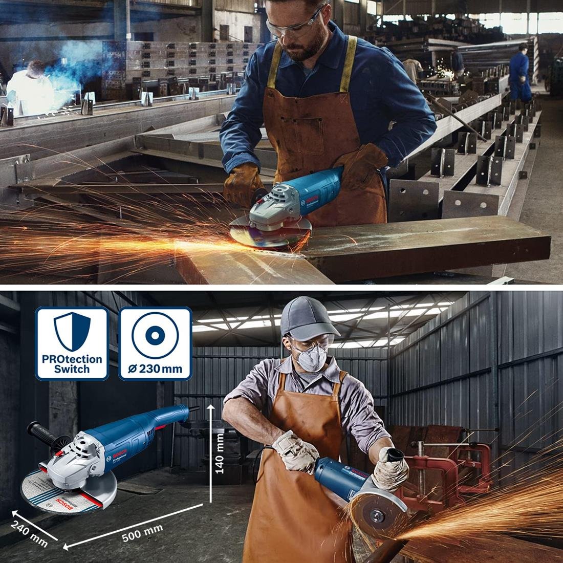 Bosch GWS 2200-230 P Büyük Taşlama - 06018F4100