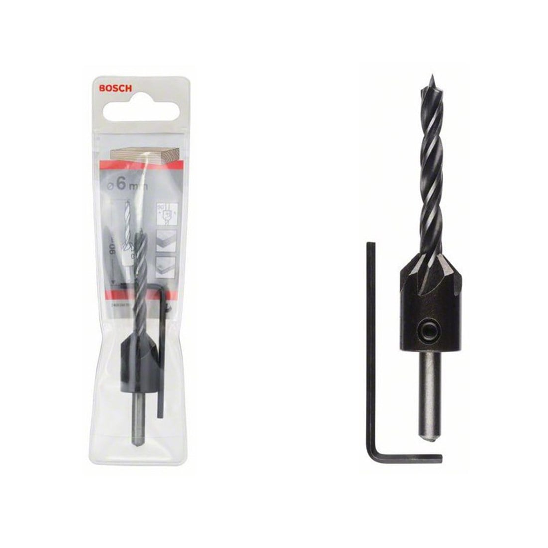 Bosch Havşalı Silindir Ahşap Matkap Ucu 6 mm - 2608596393