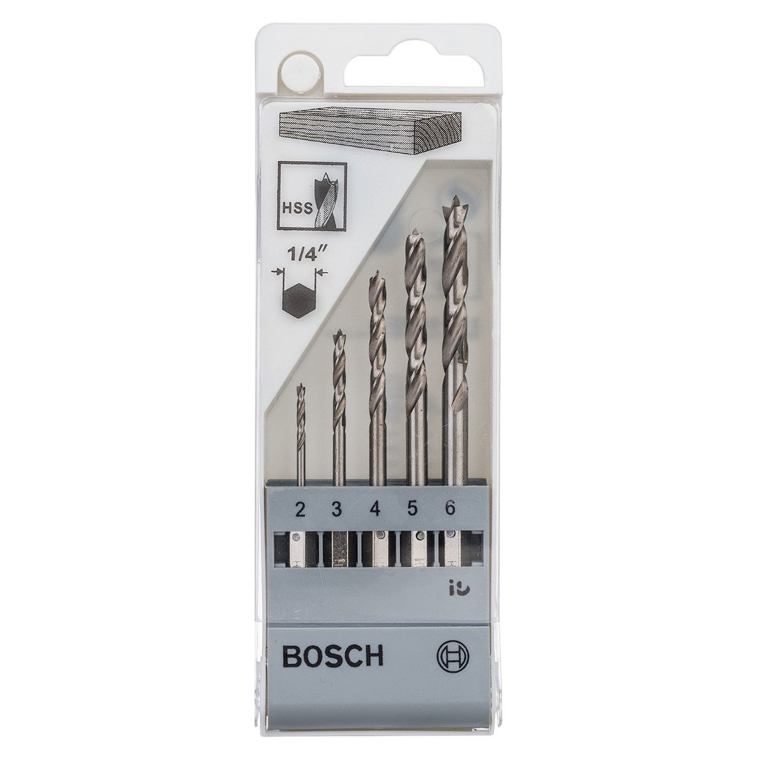 Bosch HEX Şaftlı Ahşap Matkap Ucu 5'li Set - 2608595525
