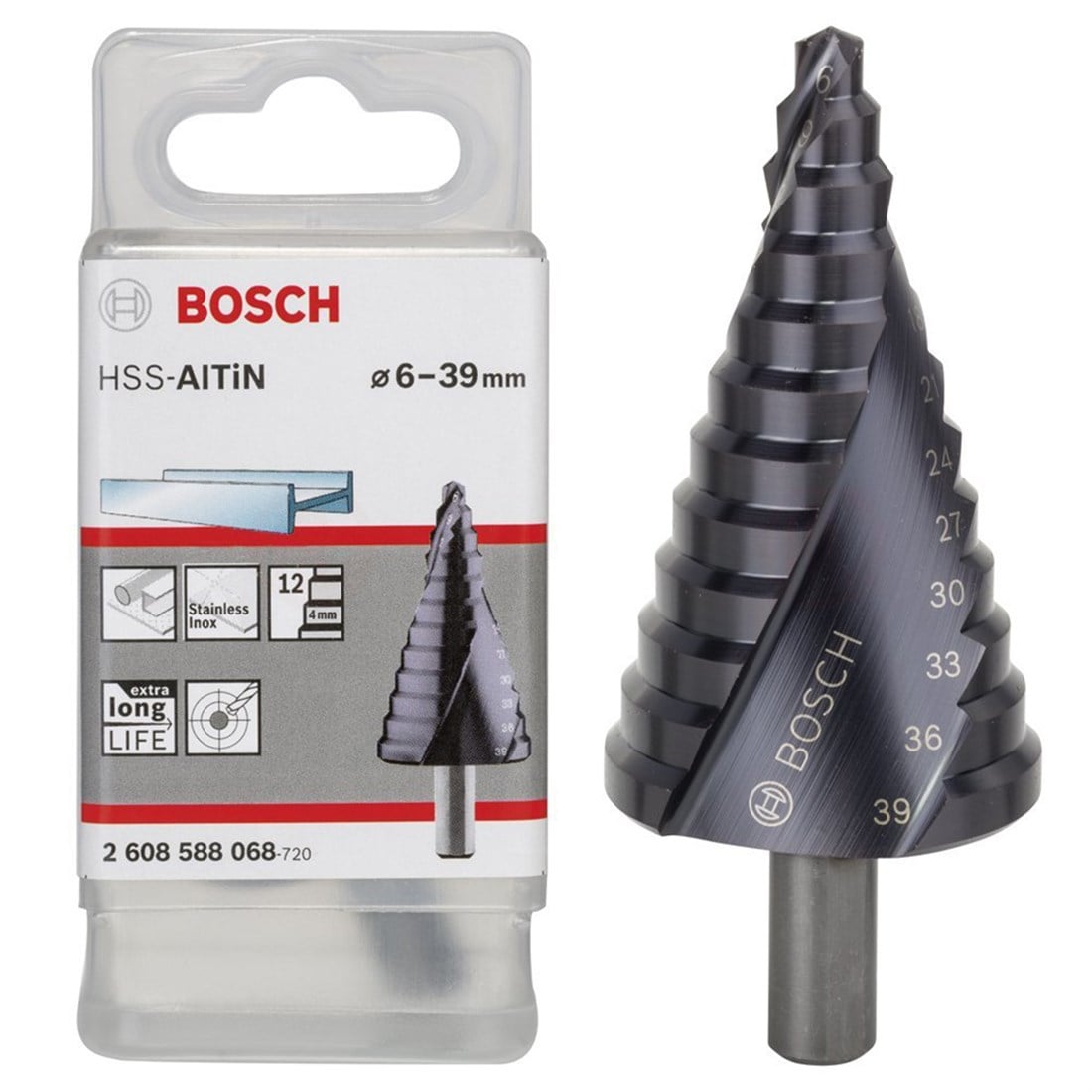 Bosch HSS-Altın 12 Kademeli Matkap Ucu 6-39 mm - 2608588068