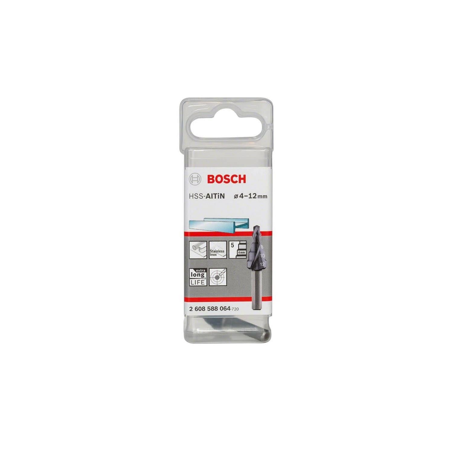 Bosch HSS-AlTiN 5 Kademeli Matkap Ucu 4-12mm - 2608588064