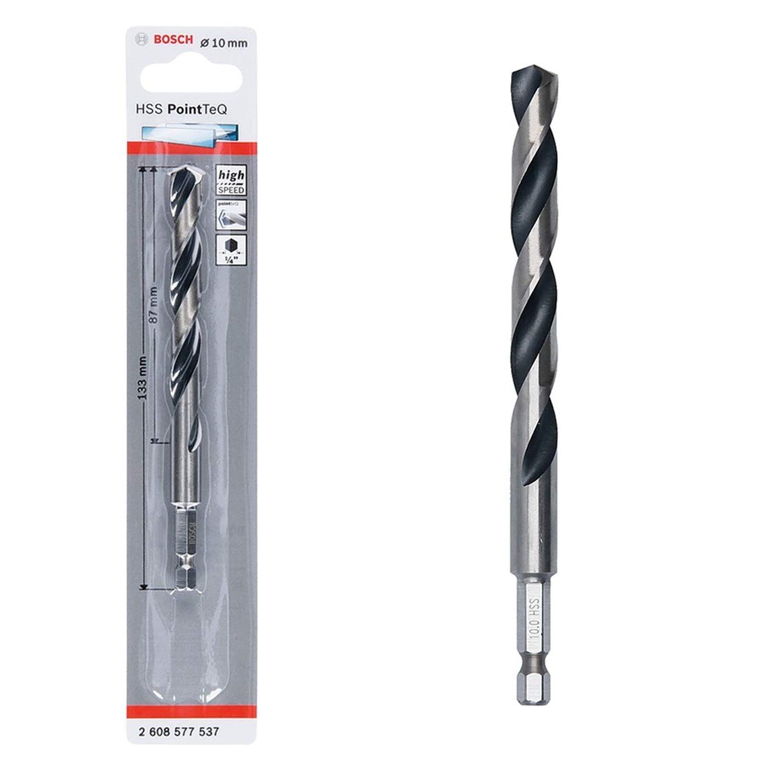 Bosch Hss Point TeQ Hex Metal Matkap ucu 10mm  - 2608577537