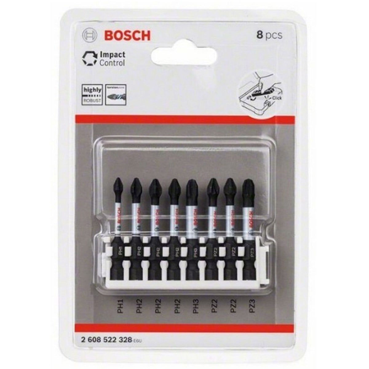 Bosch Impact Control Serisi Vidalama Ucu 8'li PH1 PH3 50MM - 2608522328 