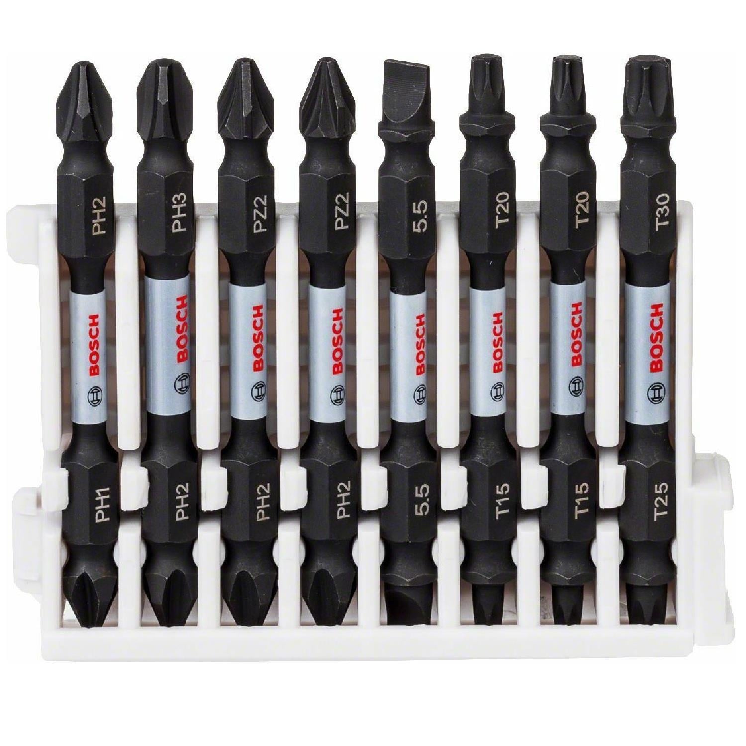 Bosch ImpactC Vidalama Çift Uç 65mm Set 8'li - 2608522344