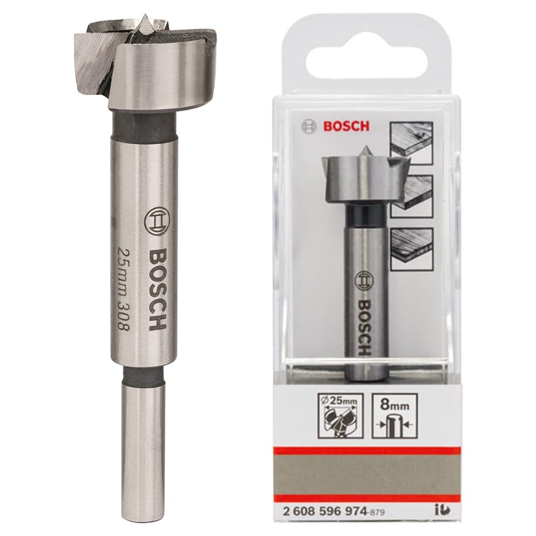 Bosch Menteşe Açma Ahşap Matkap Ucu 25 mm - 2608596974