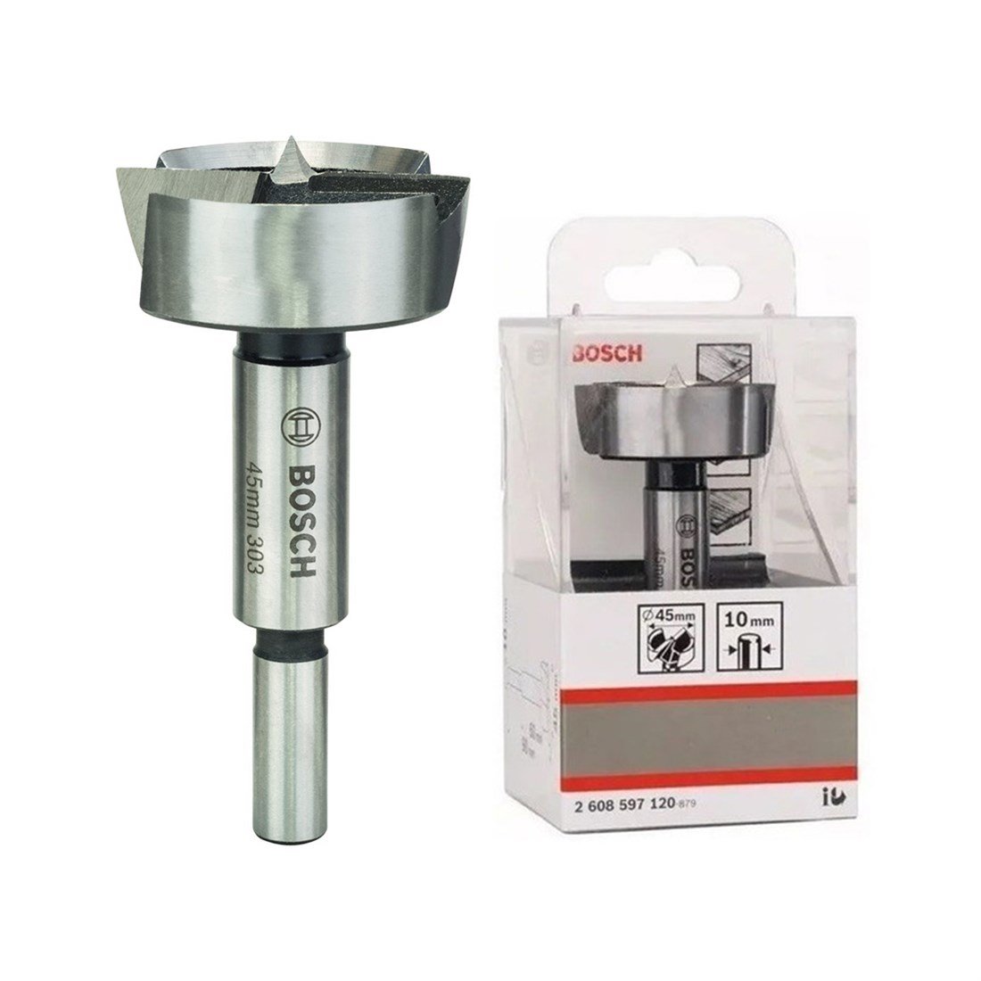 Bosch Menteşe Açma Ahşap Matkap Ucu 45 mm - 2608597120