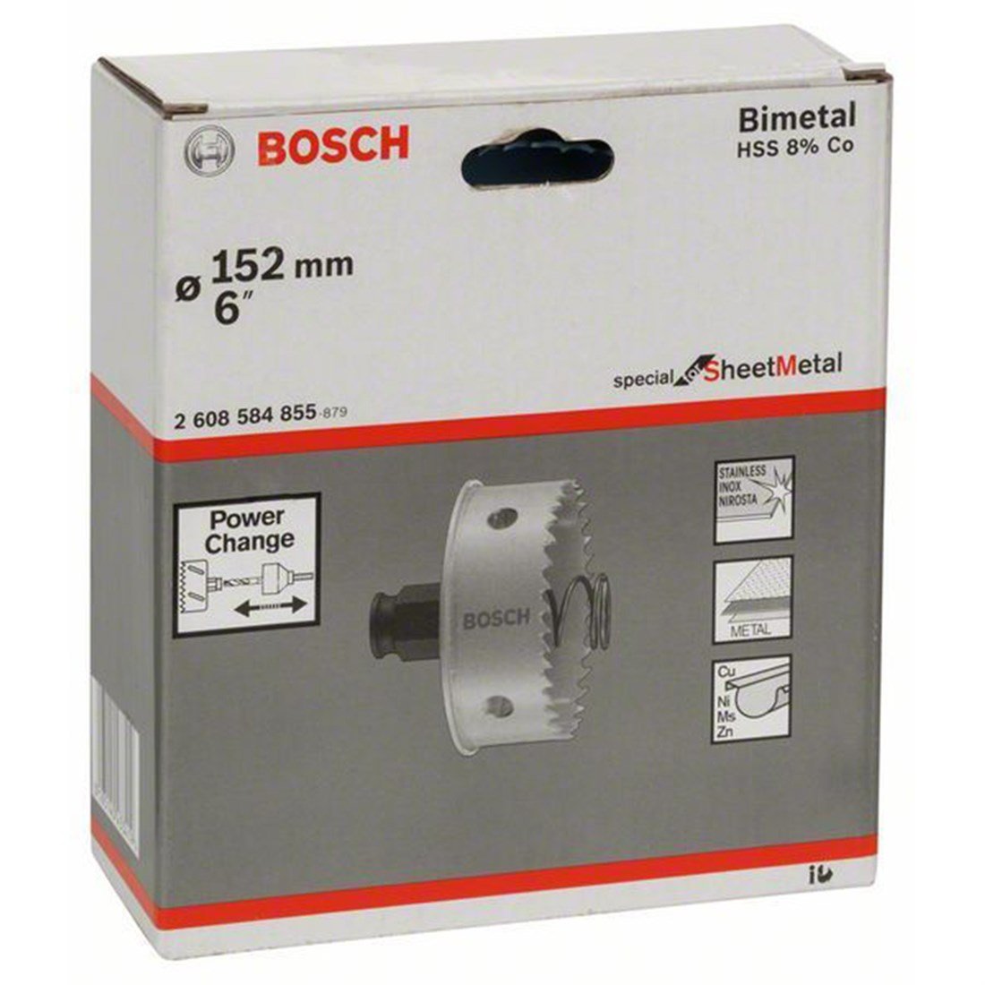 Bosch Metal PC-Plus sSM Delik Açma Testeresi 152 mm - 2608584855