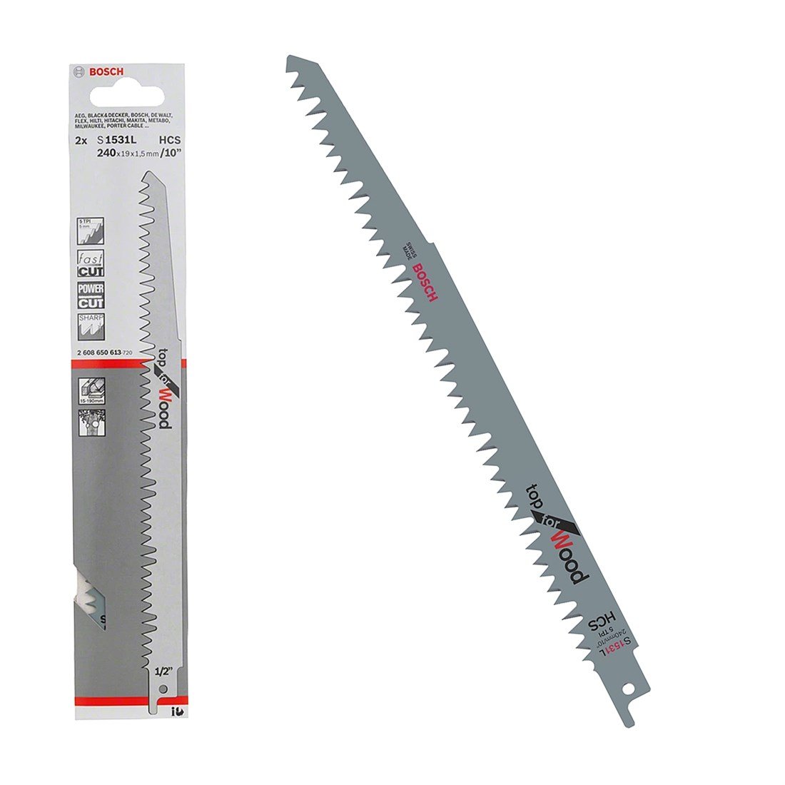 Bosch Panter Testere TopforWood S1531L 1'Li - 2608650465