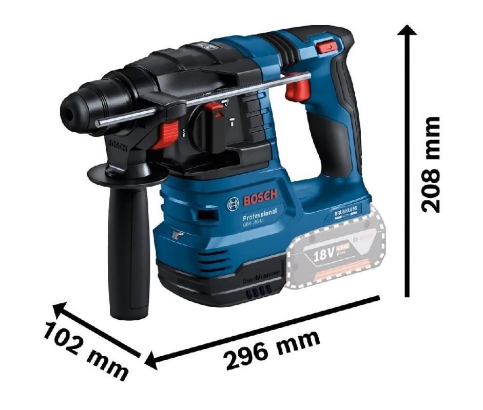 Bosch Professional GBH 185-LI Akülü Kırıcı Delici (Solo) - 0611924020