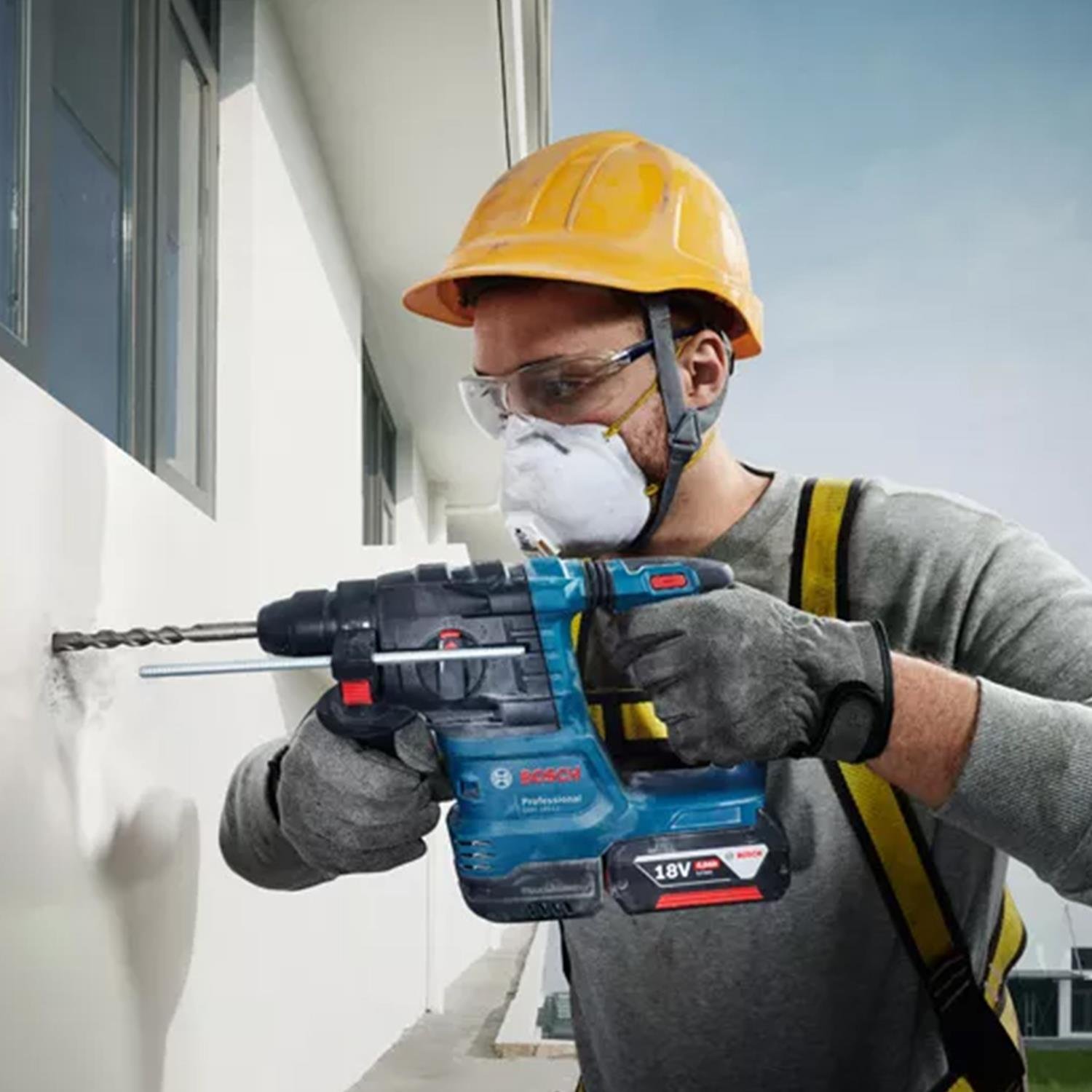 Bosch Professional GBH 185-LI Kit Tek Akülü 4  Ah Kırıcı ve Delici - 0611924022