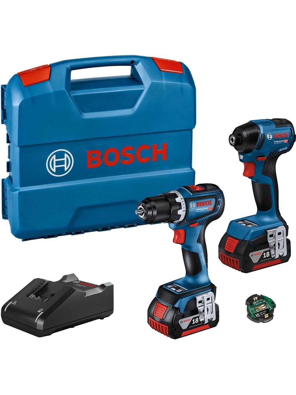 Bosch Professional GDR 18V-220 C + GSB 18V-90 C 4Ah Çif Akülü Set - 06019L6023