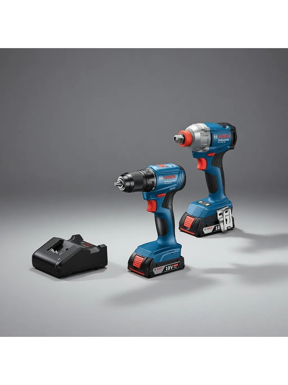 Bosch Professional GDX 18V-285 Akülü Darbeli Vidalama Somun Sıkma + GSB 185-Li Akülü Darbeli Matkap  2 Ah Çift Akü Set - 06019N2124