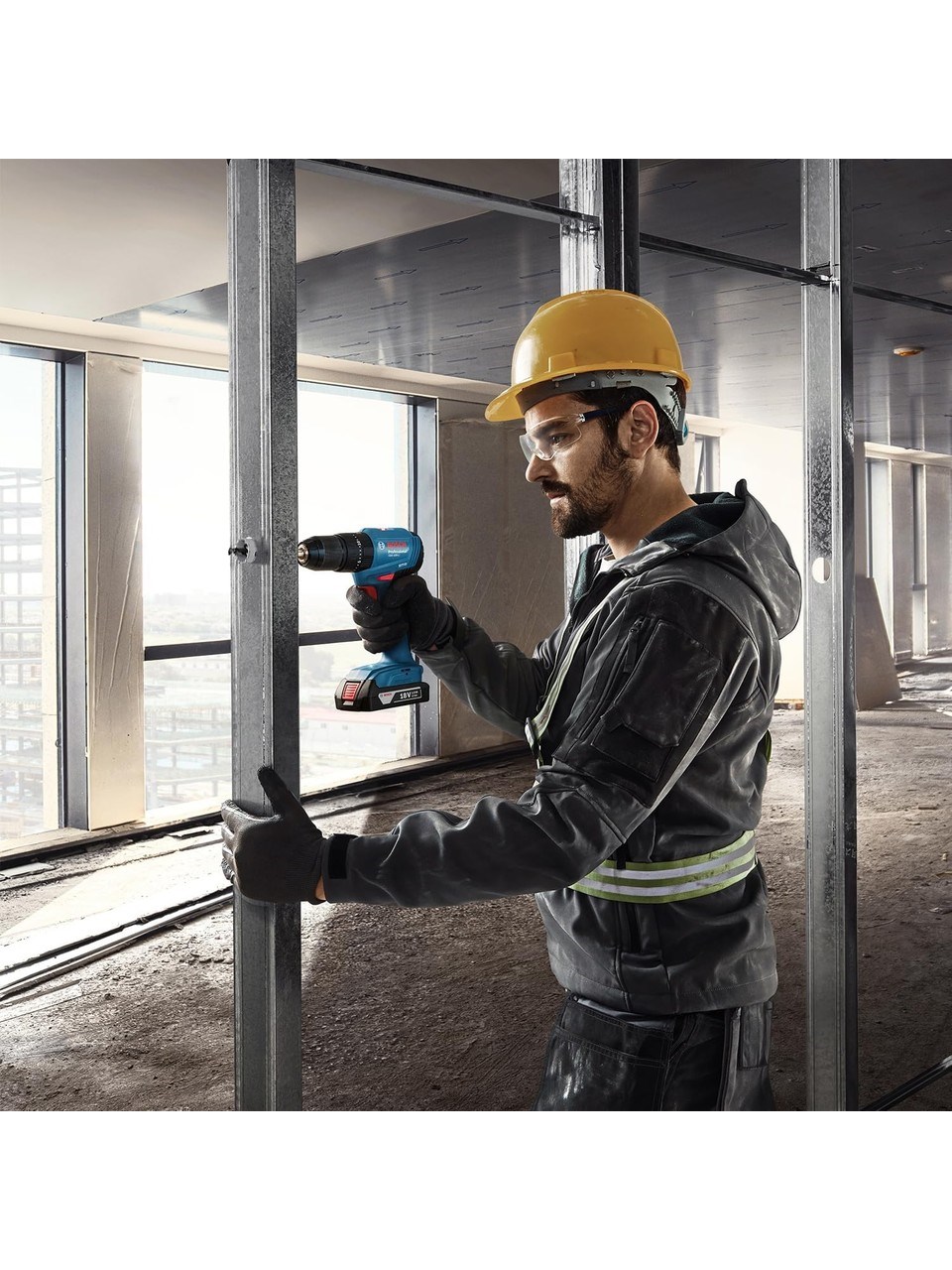 Bosch Professional GDX 18V-285 Akülü Darbeli Vidalama Somun Sıkma + GSB 185-Li Akülü Darbeli Matkap  2 Ah Çift Akü Set - 06019N2124