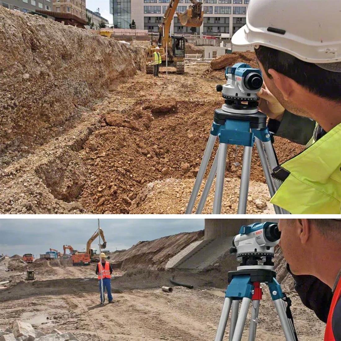 BOSCH Professional GOL 32 D + BT 160 + GR500 Optik Nivelman (Hizalama) (120 MT) - 0601068502