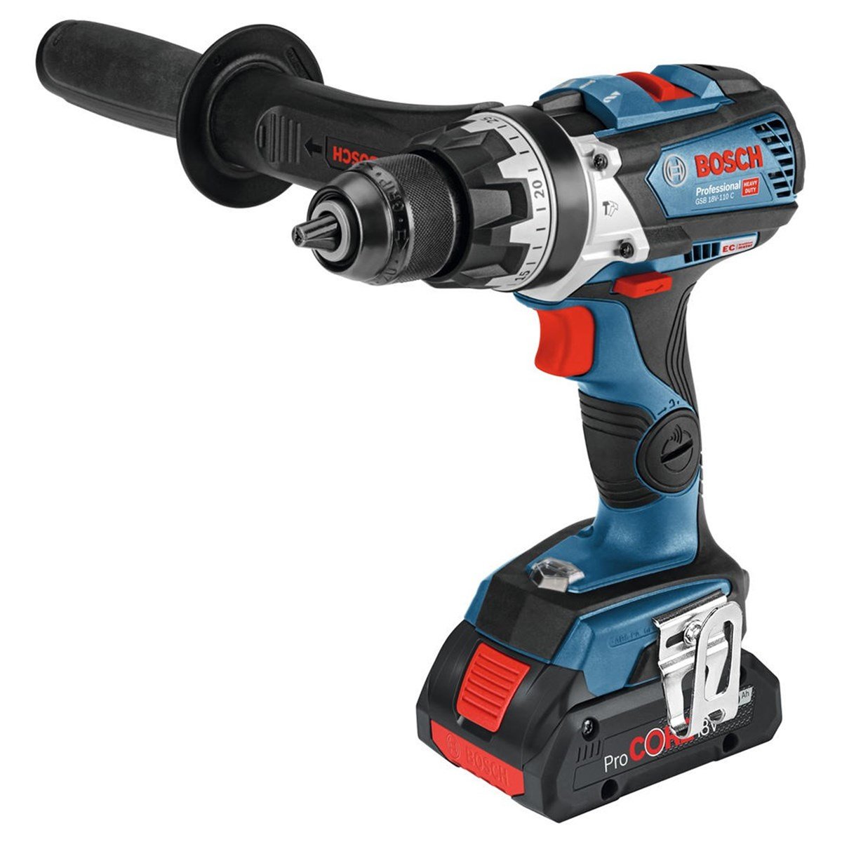 Bosch Professional GSB 18V-110 C 2x5.0 Ah Akülü Delme Vidalama Makinesi - 06019G030D
